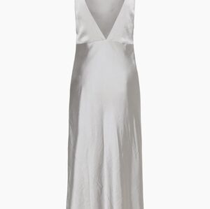 Aritzia  goddess satin dress cowlneck slip dress